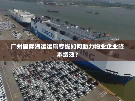 广州国际海运运输专线如何助力物业企业降本增效? 广州国际海运运输专线如何助力物业企业降本增效?