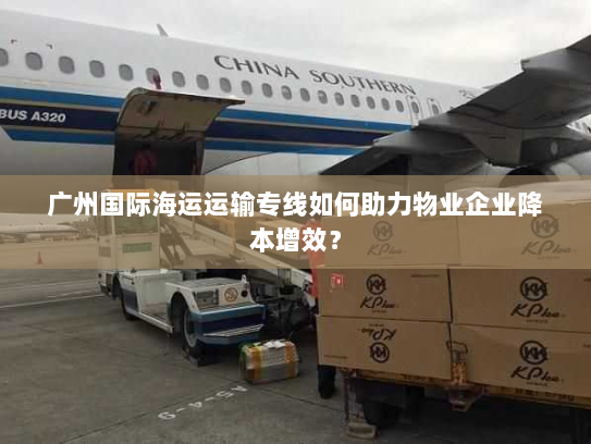 广州国际海运运输专线如何助力物业企业降本增效? 广州国际海运运输专线如何助力物业企业降本增效?