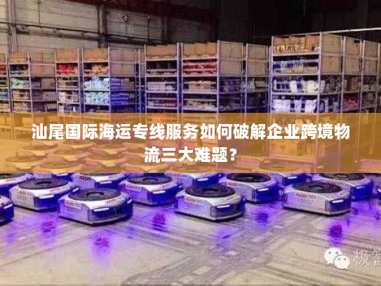 汕尾国际海运专线服务如何破解企业跨境物流三大难题？