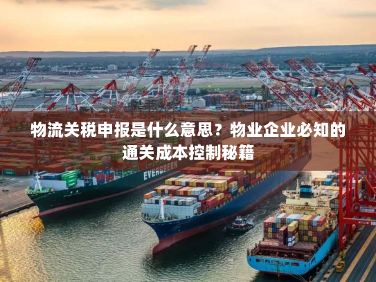 物流关税申报是什么意思？物业企业必知的通关成本控制秘籍