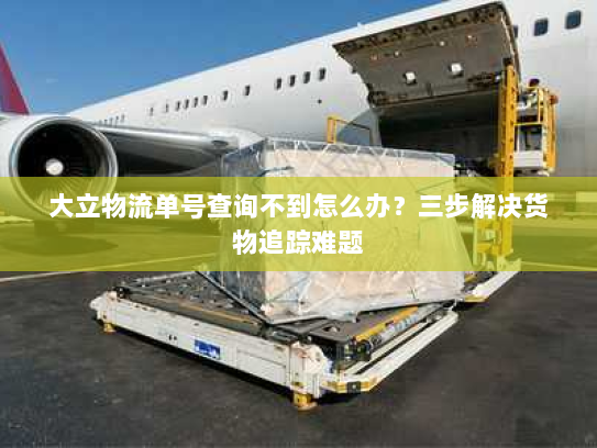 大立物流单号查询不到怎么办？三步解决货物追踪难题