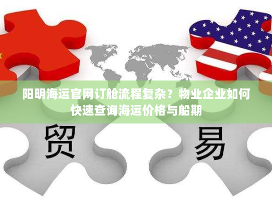 阳明海运官网订舱流程复杂？物业企业如何快速查询海运价格与船期