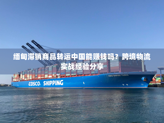 缅甸滞销商品转运中国能赚钱吗？跨境物流实战经验分享