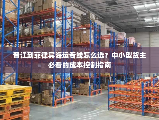 晋江到菲律宾海运专线怎么选?中小型货主必看的成本控制指南 晋江到菲律宾海运专线怎么选?中小型货主必看的成本控制指南