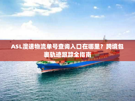ASL澳速物流单号查询入口在哪里？跨境包裹轨迹跟踪全指南