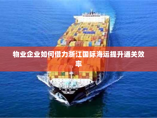 物业企业如何借力浙江国际海运提升通关效率