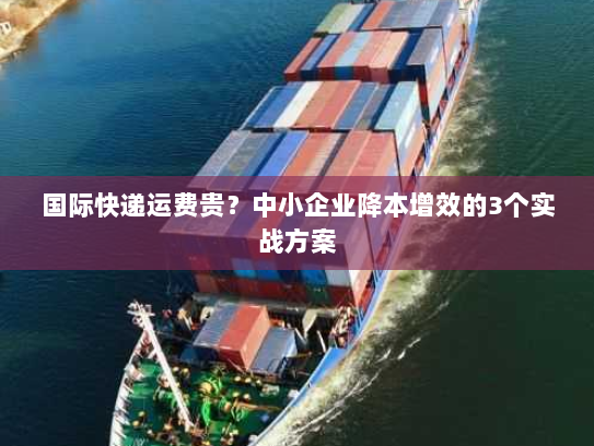 国际快递运费贵?中小企业降本增效的3个实战方案 国际快递运费贵?中小企业降本增效的3个实战方案