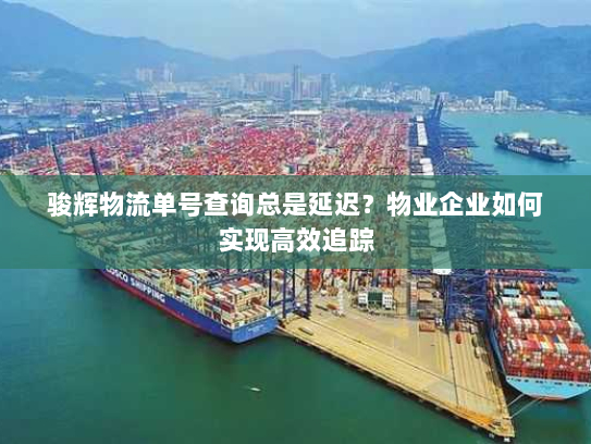 骏辉物流单号查询总是延迟？物业企业如何实现高效追踪