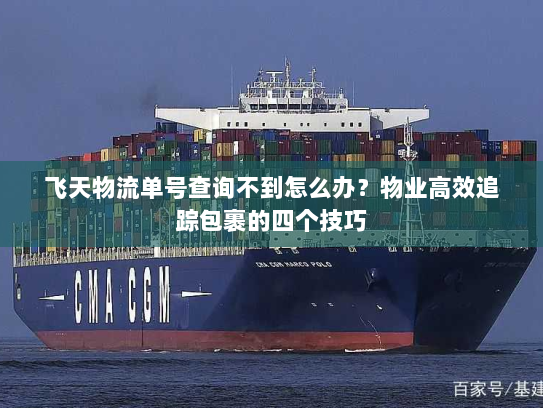 飞天物流单号查询不到怎么办？物业高效追踪包裹的四个技巧