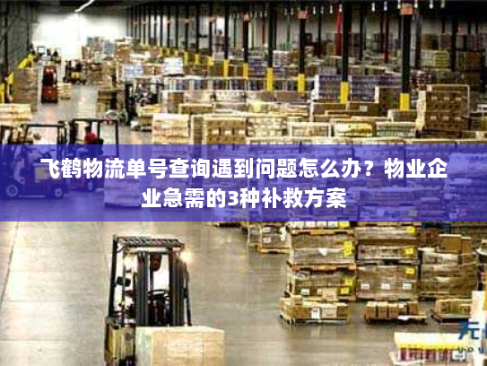 飞鹤物流单号查询遇到问题怎么办？物业企业急需的3种补救方案