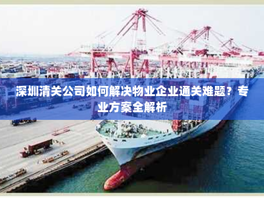 深圳清关公司如何解决物业企业通关难题？专业方案全解析