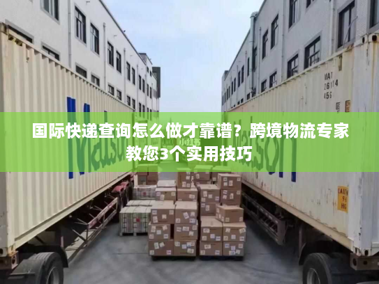 国际快递查询怎么做才靠谱？跨境物流专家教您3个实用技巧
