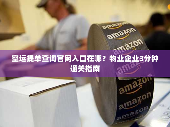 空运提单查询官网入口在哪？物业企业3分钟通关指南
