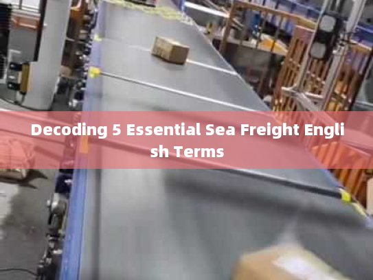 Decoding 5 Essential Sea Freight English Terms