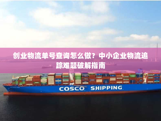创业物流单号查询怎么做？中小企业物流追踪难题破解指南