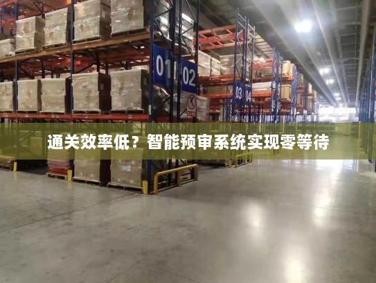 通关效率低?智能预审系统实现零等待 通关效率低?智能预审系统实现零等待