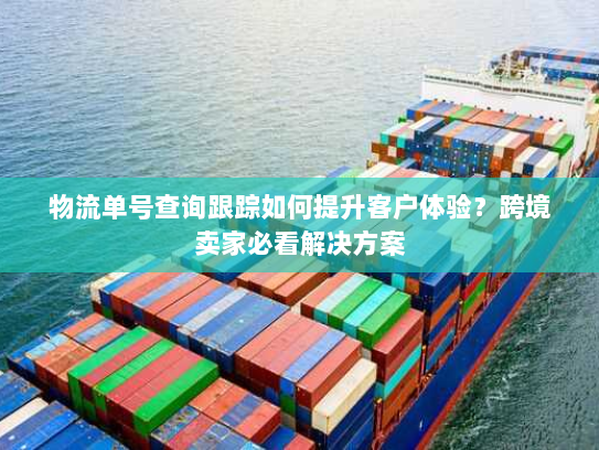 物流单号查询跟踪如何提升客户体验？跨境卖家必看解决方案