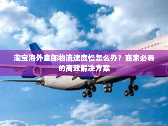 淘宝海外直邮物流速度慢怎么办？商家必看的高效解决方案