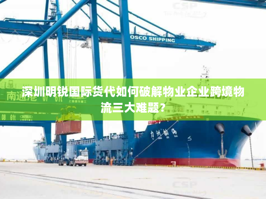 深圳明锐国际货代如何破解物业企业跨境物流三大难题？