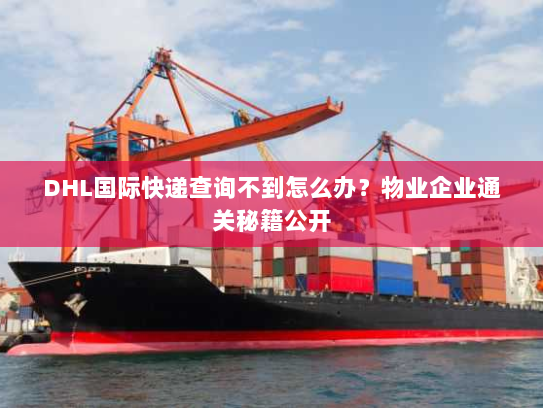 DHL国际快递查询不到怎么办?物业企业通关秘籍公开 DHL国际快递查询不到怎么办?物业企业通关秘籍公开