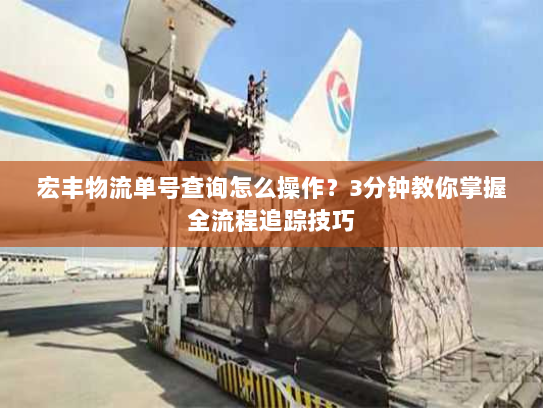 宏丰物流单号查询怎么操作?3分钟教你掌握全流程追踪技巧 宏丰物流单号查询怎么操作?3分钟教你掌握全流程追踪技巧