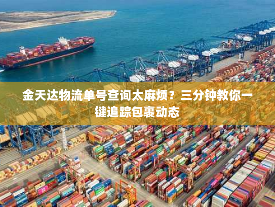 金天达物流单号查询太麻烦?三分钟教你一键追踪包裹动态 金天达物流单号查询太麻烦?三分钟教你一键追踪包裹动态