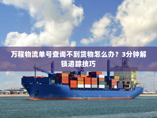 万程物流单号查询不到货物怎么办？3分钟解锁追踪技巧