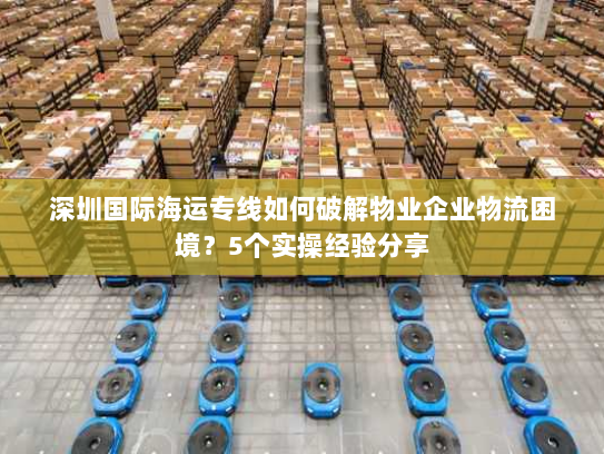 深圳国际海运专线如何破解物业企业物流困境？5个实操经验分享