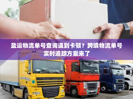 盈运物流单号查询遇到卡顿?跨境物流单号实时追踪方案来了 盈运物流单号查询遇到卡顿?跨境物流单号实时追踪方案来了