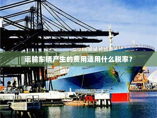 运输车辆产生的费用适用什么税率？