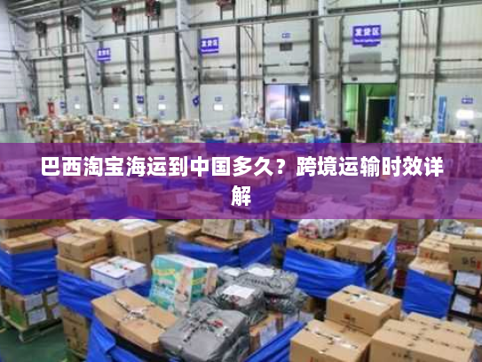 巴西淘宝海运到中国多久？跨境运输时效详解