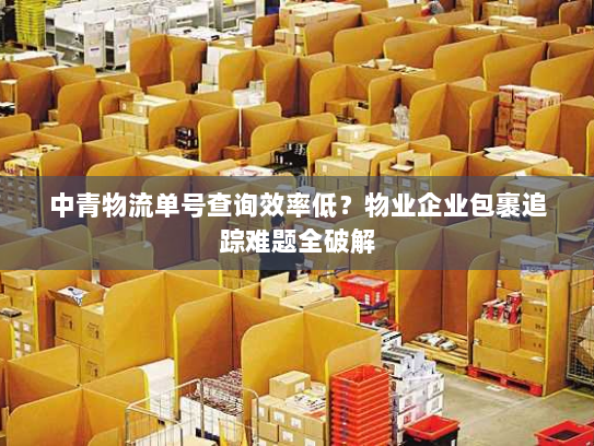 中青物流单号查询效率低?物业企业包裹追踪难题全破解 中青物流单号查询效率低?物业企业包裹追踪难题全破解