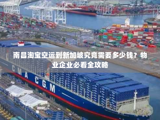南昌淘宝空运到新加坡究竟需要多少钱？物业企业必看全攻略