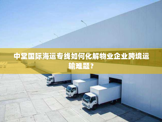 中堂国际海运专线如何化解物业企业跨境运输难题？