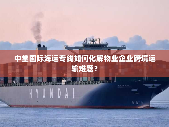 中堂国际海运专线如何化解物业企业跨境运输难题？