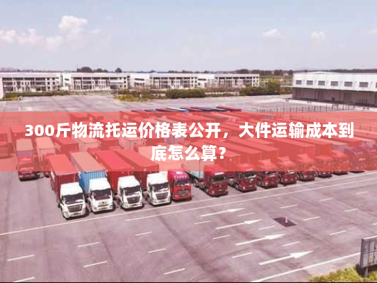 300斤物流托运价格表公开，大件运输成本到底怎么算？