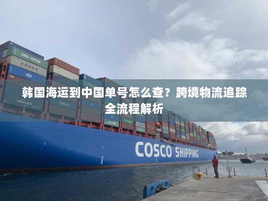 韩国海运到中国单号怎么查？跨境物流追踪全流程解析