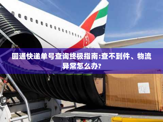 圆通快递单号查询终极指南:查不到件、物流异常怎么办? 圆通快递单号查询终极指南:查不到件、物流异常怎么办?