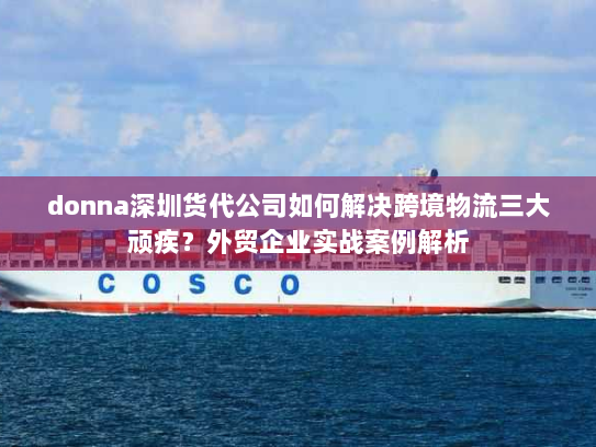 donna深圳货代公司如何解决跨境物流三大顽疾？外贸企业实战案例解析