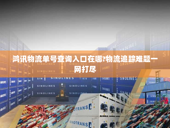 鸿讯物流单号查询入口在哪?物流追踪难题一网打尽