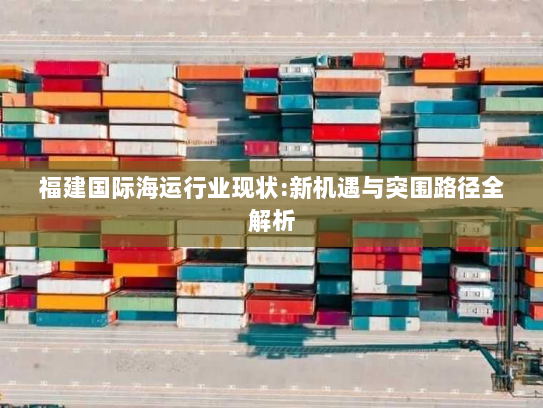 福建国际海运行业现状:新机遇与突围路径全解析