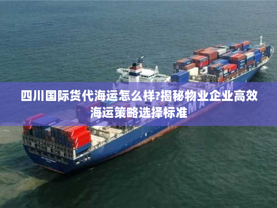 四川国际货代海运怎么样?揭秘物业企业高效海运策略选择标准 四川国际货代海运怎么样?揭秘物业企业高效海运策略选择标准