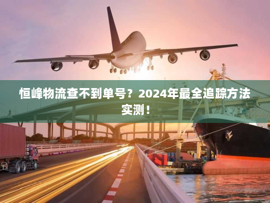 恒峰物流查不到单号？2024年最全追踪方法实测！