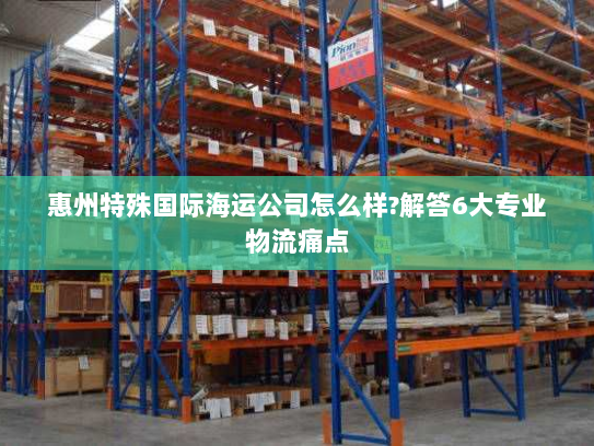 惠州特殊国际海运公司怎么样?解答6大专业物流痛点