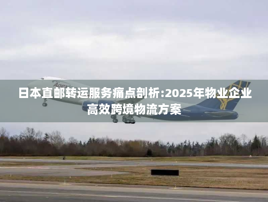 日本直邮转运服务痛点剖析:2025年物业企业高效跨境物流方案