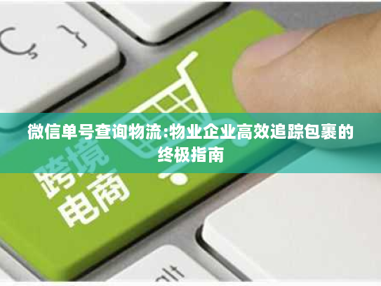 微信单号查询物流:物业企业高效追踪包裹的终极指南 微信单号查询物流:物业企业高效追踪包裹的终极指南