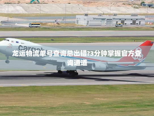 龙运物流单号查询总出错?3分钟掌握官方查询通道