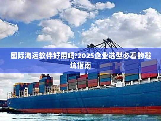 国际海运软件好用吗?2025企业选型必看的避坑指南