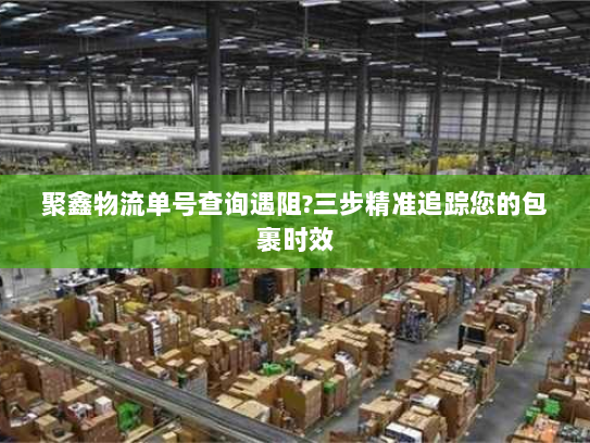 聚鑫物流单号查询遇阻?三步精准追踪您的包裹时效