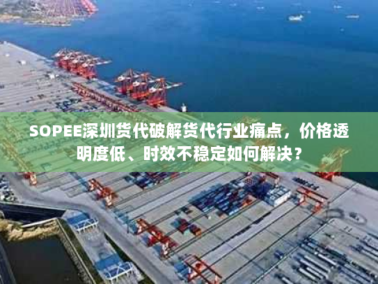 SOPEE深圳货代破解货代行业痛点,价格透明度低、时效不稳定如何解决? SOPEE深圳货代破解货代行业痛点,价格透明度低、时效不稳定如何解决?